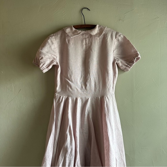 Cotton Candy Wear - Grace pink linen short sleeve dress - Picture 8 of 8
